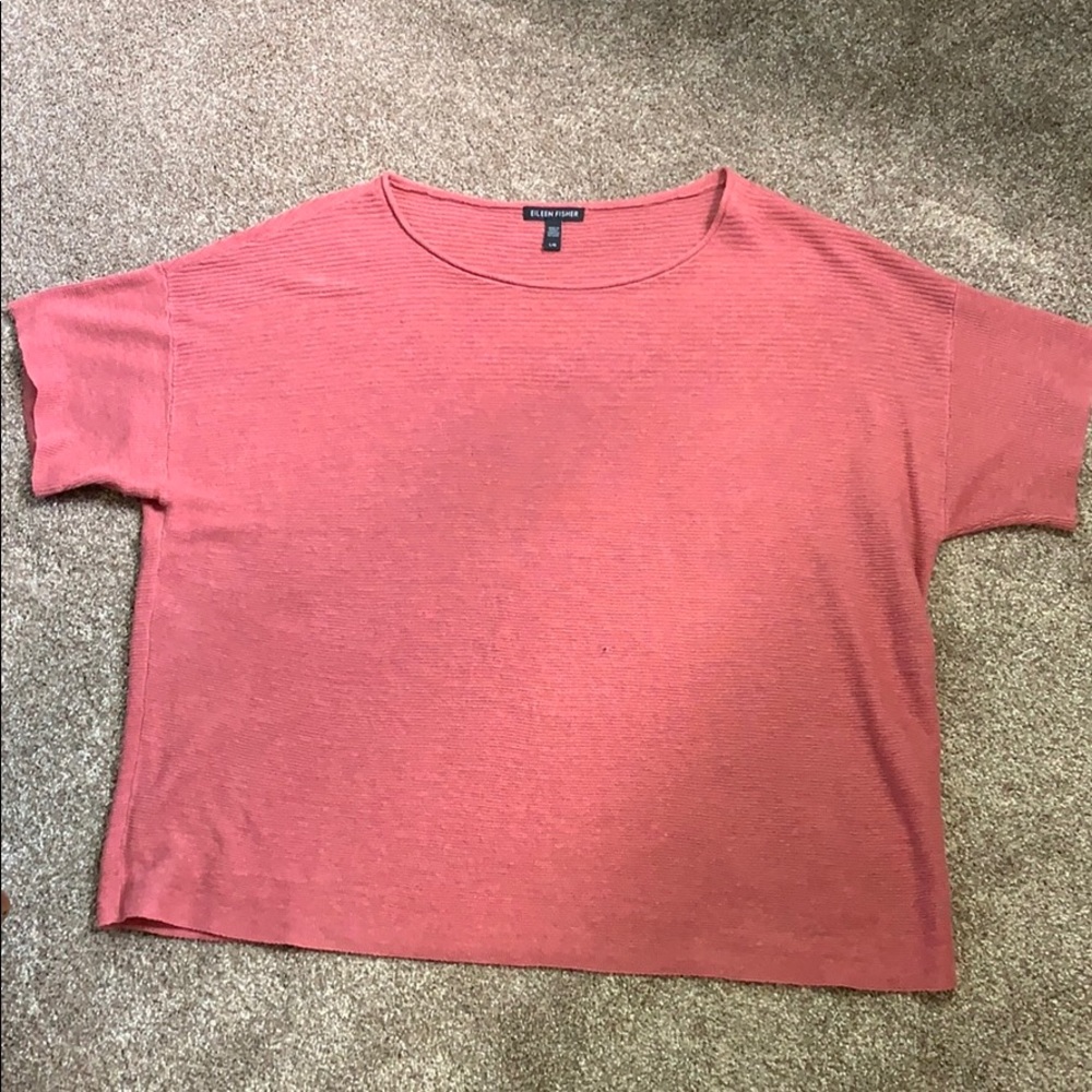 Eileen Fisher Linen T-shirt sweater -L